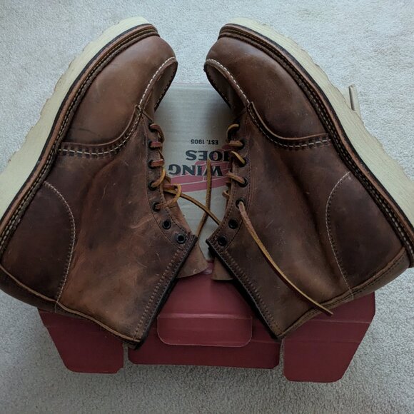 Red Wing Heritage 1907 Classic 6-Inch Moc Boots in Copper, 12 - Picture 9 of 14